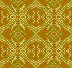 indian chunri seamless repeat pattern for ethnic textiles