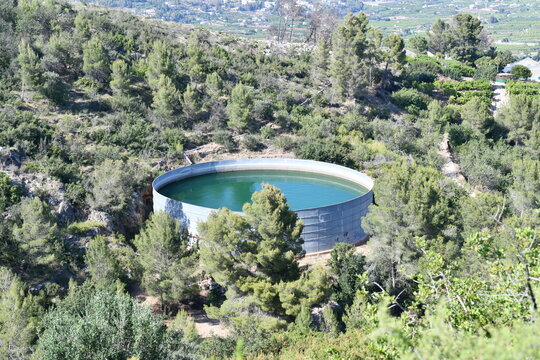 Ein Wasserdepot in Spanien
