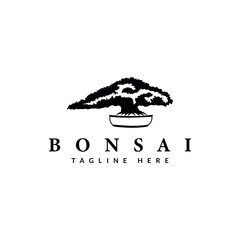 bonsai logo icon vector illustration