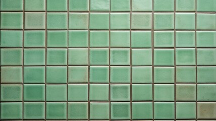 Green ceramic tile background Generative AI