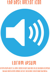 Sound symbol vector icon eps 10.