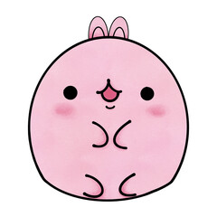 cute round fat animal ball