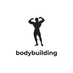 Fototapeta na wymiar bodybuilding man silhouette vector design