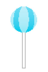 Pixel art blue candy ball