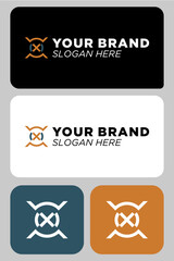logo and icons set OX