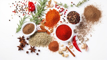 Spices herbs and tomato Generative AI