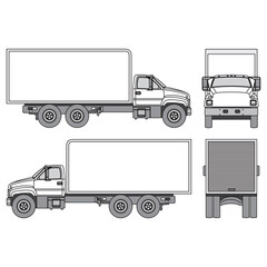 truck car outline, part 24