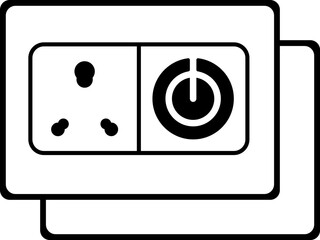 power outlet vector illustration