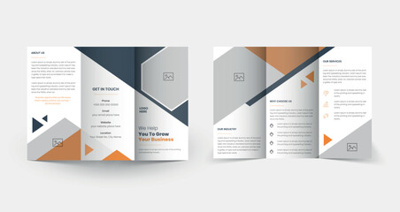 Modern Corporate Business Trifold Brochure Design Template