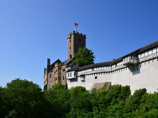 Fototapeta na wymiar Historical Castle Wartburg in the Town Eisenach, Thuringia
