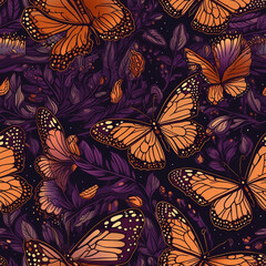 purple monarch butterfly blooms: continual calm for your interior