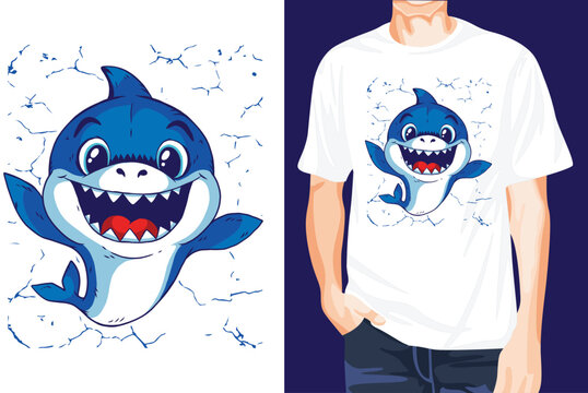 baby shark t-shirt design