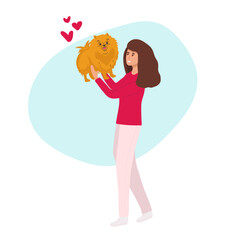 Boyfriend Holding his Dog and Girlfriend Holding her Cat. Married couple adopting domestic animals as companion