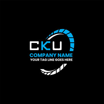 CKU letter logo creative design with vector graphic, CKU simple and modern logo. CKU luxurious alphabet design  