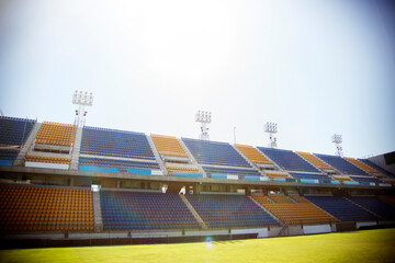 Empty soccer field and stadium © KOTO