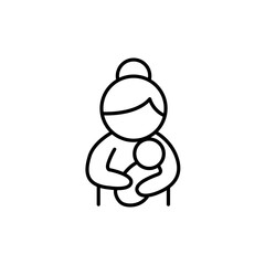 Mother and baby icon