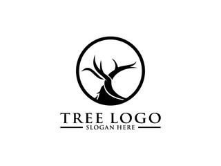 Tree Logo Vector, Tree of life logo design template isolated on white background
