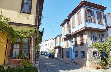 Ayvalik in Balikesir Province, Turkey is a traditional Greek Aegean town that retains much of its historic architecture