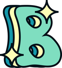 Typography Alphabet Element