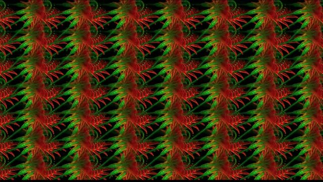 green and red background