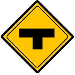 left and right intersection guidance signs, road guidance signs