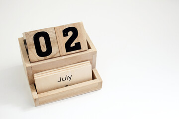 Second Of July Perpetual Calendar