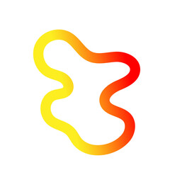 Colorful Gradient Abstract Outline