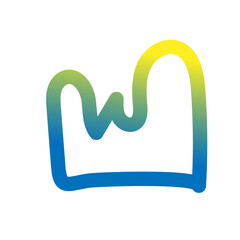 Colorful Gradient Abstract Outline