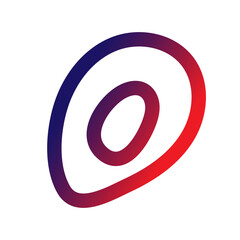 Colorful Gradient Abstract Outline