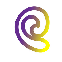 Colorful Gradient Abstract Outline