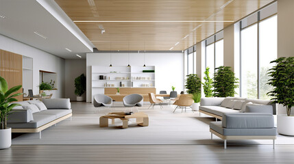 room interior contemporary living room flat, in the style of varying wood grains, light gray and white, ludwig mies van der rohe, photo-realistic hyperbole, studyplace, new contemporary