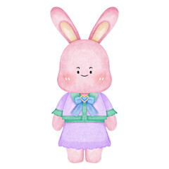 Cute rabbit watercolor