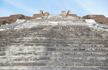 The elaborate ruins of Comalcalco in Tabasco, Mexico, is the western-most Mayan city and the only...