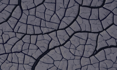 Closeup broken gray soil background , Bad dry environment vector wallpaper concept 2