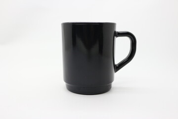 a large black cup