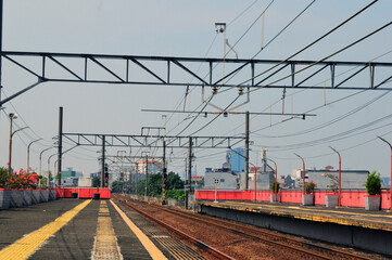 Fototapeta na wymiar view of the train station