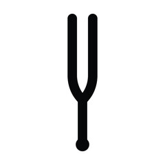 tuning fork icon, tuning vector, fork illustration