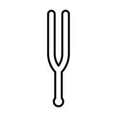 tuning fork icon, tuning vector, fork illustration