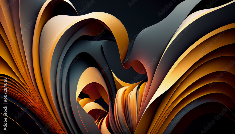Canvas Prints abstract modern background. generate ai.