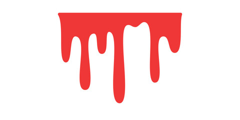 Blood dripping. Liquid ink dripping. sweet honey