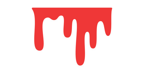 Blood dripping. Liquid ink dripping. sweet honey