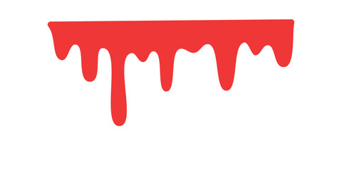 Blood dripping. Liquid ink dripping. sweet honey