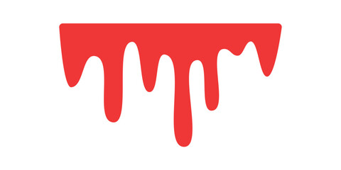 Blood dripping. Liquid ink dripping. sweet honey