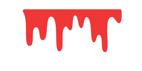 Blood dripping. Liquid ink dripping. sweet honey