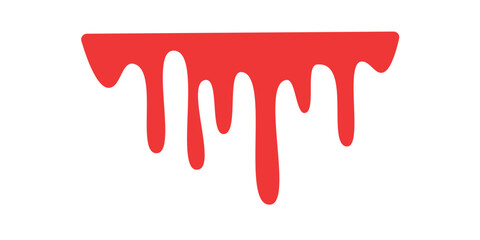 Blood dripping. Liquid ink dripping. sweet honey