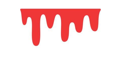 Blood dripping. Liquid ink dripping. sweet honey