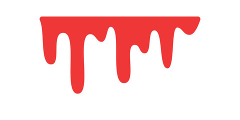 Blood dripping. Liquid ink dripping. sweet honey