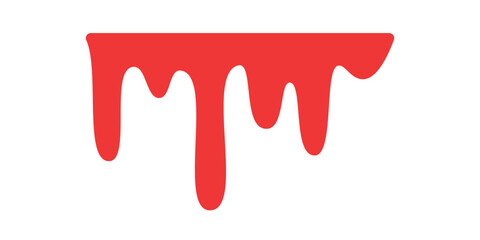 Blood dripping. Liquid ink dripping. sweet honey