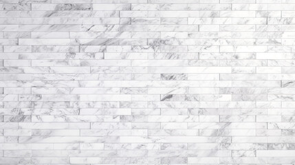 Background of white tiles with marble design, generative AI.