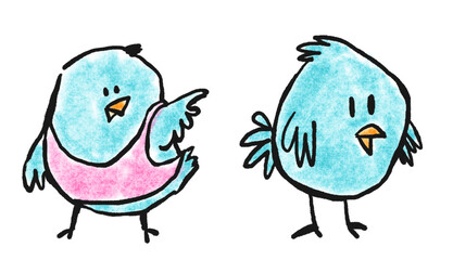 Birds and chicks presenting…